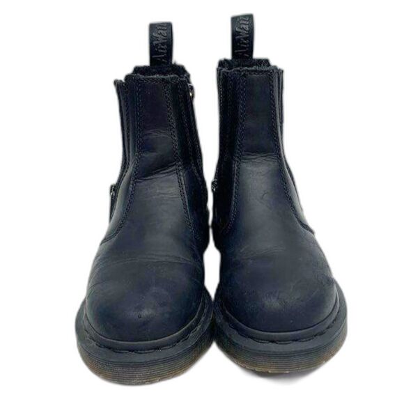 Dr. Martens Alyson Black Waterproof Leather Boots - Picture 1 of 6